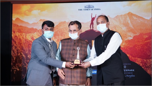 Awarded "Icons of Himachal" by Jairam Thakur (Chief Minister, Himachal Pradesh)
